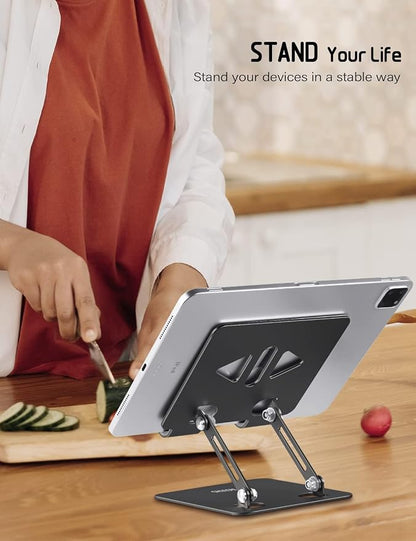 Tablet Stand Holder for Desk, Adjustable Desktop Tablet Holder, Foldable - Image 5