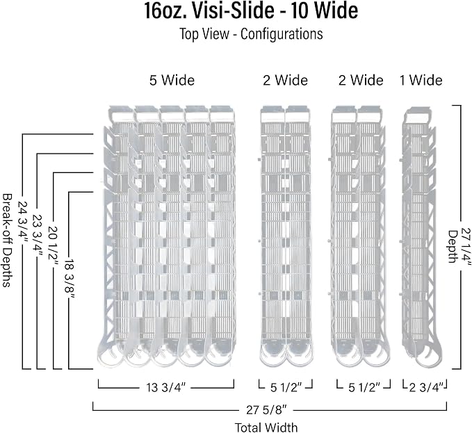 Display Technologies Visi-Slide Gravity Fed Organizer - Image 7