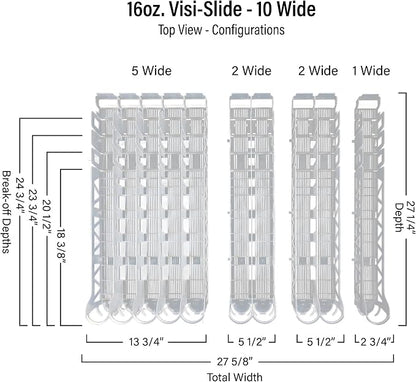 Display Technologies Visi-Slide Gravity Fed Organizer - Image 7