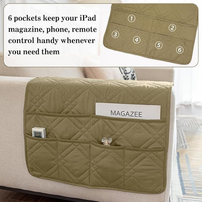 Couch Armrest Organizer Remote Control Holder Bedside Caddy - Image 3