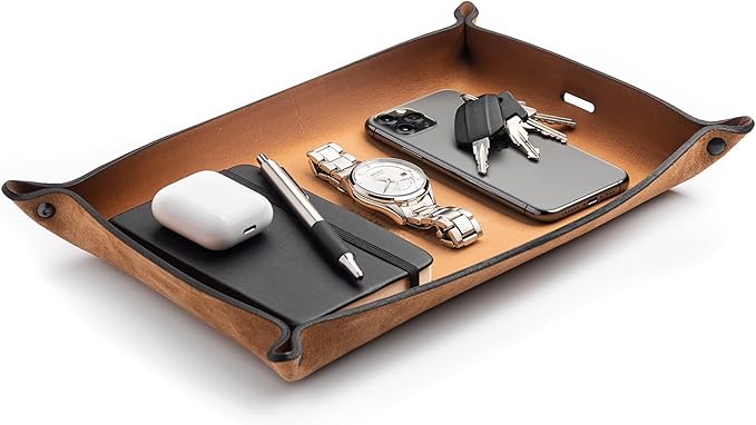 Main Street Forge Leather Valet Tray by MainStreetForge