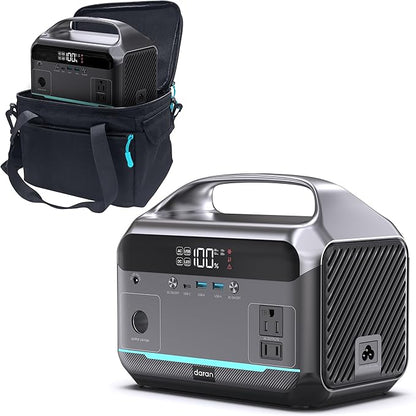 Portable Power Station, 288Wh LiFePO4 Battery, 350W Power Bank by DARAN