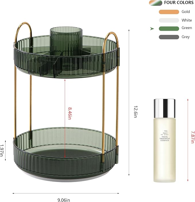 YCIA&DONE Rotating Makeup Organizer - Image 5