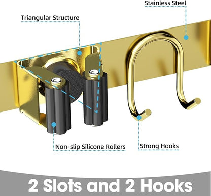 Broom Holder Wall Mount, Broom Hanger - Image 2