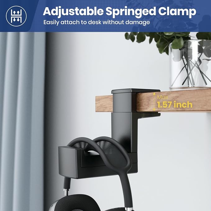Dual Headphone Stand Holder - Image 4