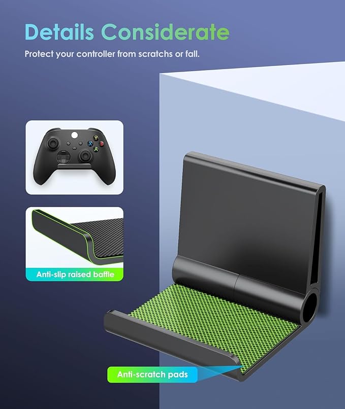6 Pack Foldable Controller Wall Mount Holder - Image 4