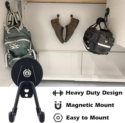 MUTUACTOR Heavy Duty Magnetic Hook, Magnetic Mount Garage Double Utility Hooks - Image 4