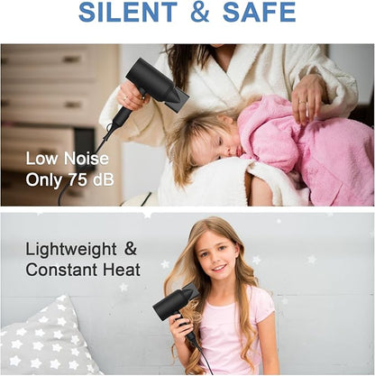 slopehill Professional Ionic Hair Dryer, Powerful 1800W Fast Drying Low Noise - Image 6