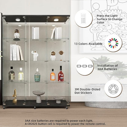 Beauty4U Glass Display Cabinet - Image 6