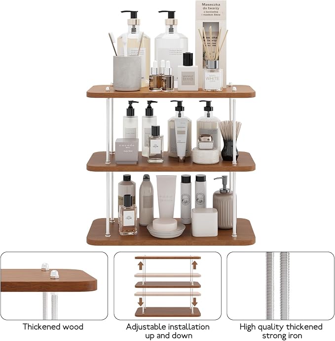 Bathroom Counter Organizer, Spices Organizer, Kitchen Countertop Organizers - Image 3