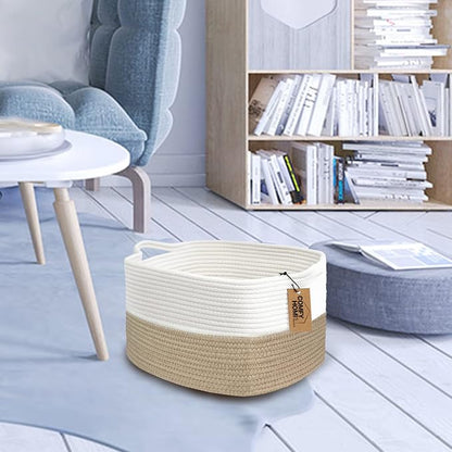 COMFY-HOMI Cotton Rope Woven Basket - Image 4
