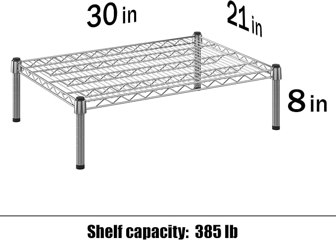 21" Deep x 30" Wide x 8" Height Wire Shelving Kit | 1-Tier | NSF Commercial - Image 3