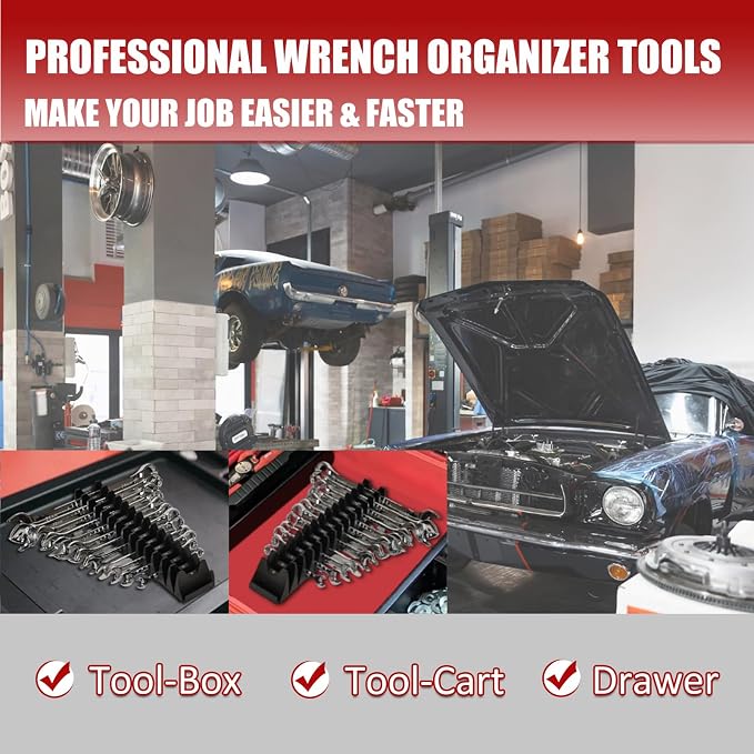 48PCS Magnetic Modular Wrench Organizer Wrench Holder - Image 7