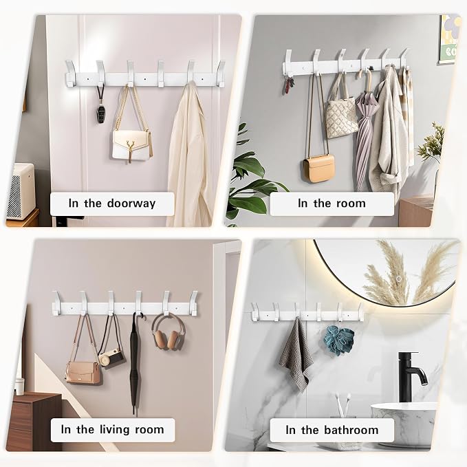 1 Pack Coat Rack Wall Mount, 17.3 in Wall Hooks - Image 6