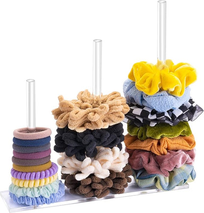 SMUK 3-Tiers Acrylic Scrunchie Holder Stand by SMUK