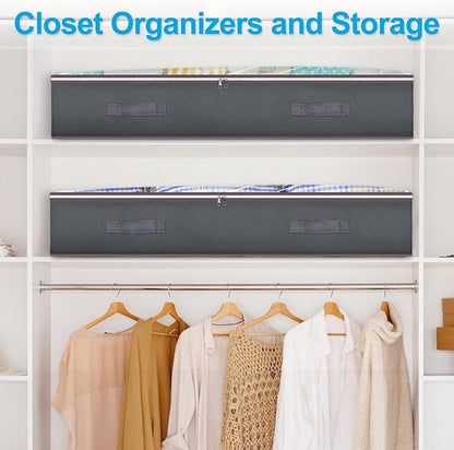 Budding Joy 90L Under Bed Storage Containers, Closet Organizers and Storage Bins - Image 3