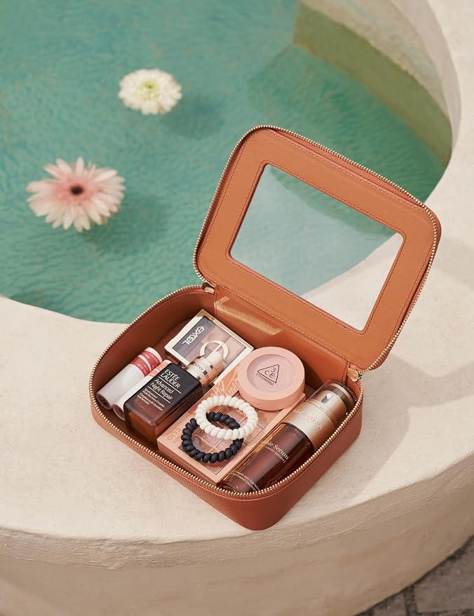 Popvibe Clear Makeup Bag Travel Cosmetic Case Transparent Toiletry Bag - Image 4