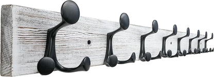 SKOLOO 43-Inch Wood Coat Rack Wall Mount by SKOLOO