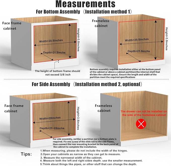 20”W x 21”D x 3”H Soft Close Slide Out Wood Drawer Organizer - Image 4