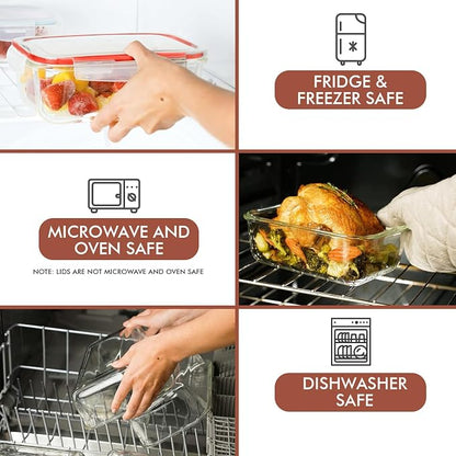 Razab 35 Pc Set Glass Food Storage Containers - Image 4