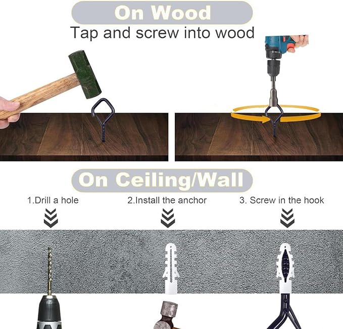 20PCS Eye Screw Hooks for Hanging Heavy Duty - Image 4