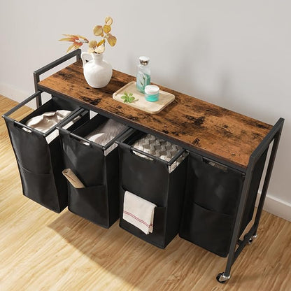 HOOBRO Laundry Sorter 4 Sections, Laundry Hamper - Image 7
