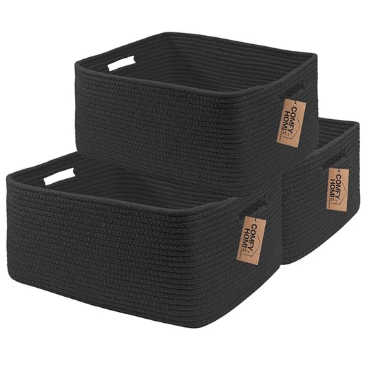 COMFY-HOMI 3 pcs Large Storage Baskets by COMFY-HOMI
