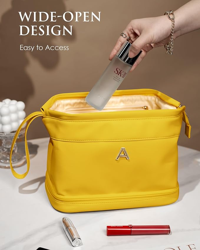 Makeup Bag, Travel Gifts, Skin Care Bag-Personalized Bags, Waterproof Double - Image 3