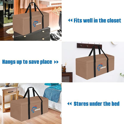 SIRUITON 69”L x 29.5”W x 21.6”H Outdoor Cushion Storage Bag, Patio Furniture - Image 5