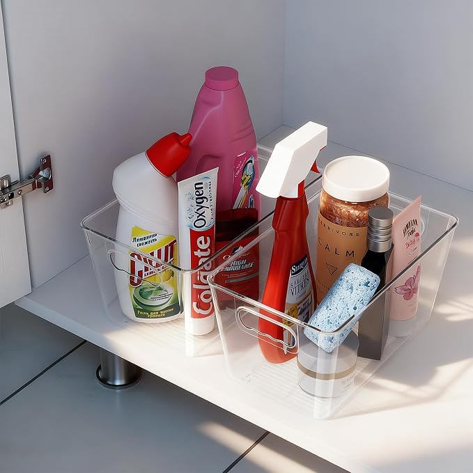 Clear Pantry Organizer Bins, Plastic Organizers & Storage Containers, Cabinet - Image 6