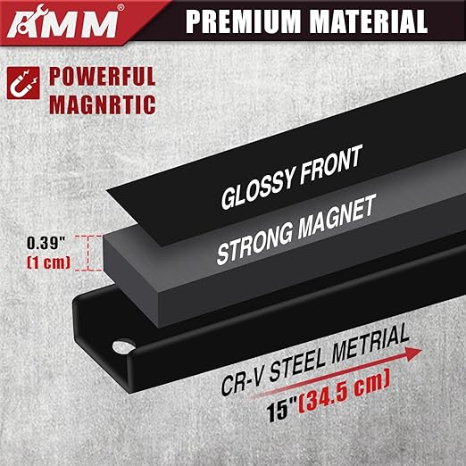 AMM 8PCS Magnetic Tool Holder Strip, Tool Magnet Bar - Image 3