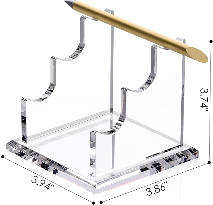 SANRUI 3 Tier Acrylic Pen Holder Display Stand, Fountain Pen Pencil Makeup - Image 2