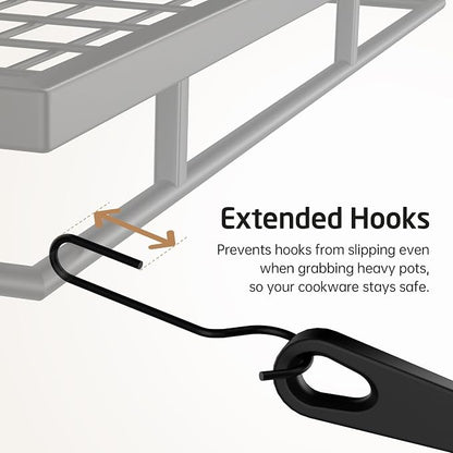 KES 30-Inch Pot Rack Wall Mounted - Image 7