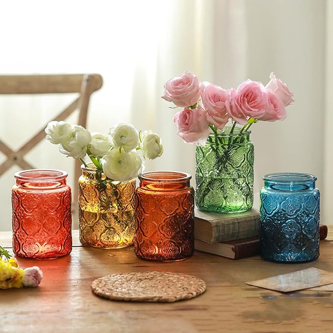 Vintage Glass Storage Jar with Solid Wood Lid - Image 4