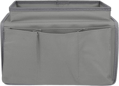 Sofa Armrest Organizer with Cup Holder Tray Chair Arm TV Remote Holder - Image 4