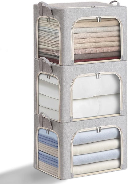 combocube 3-Side Zippered Openings Clothes Storage Bins by combocube
