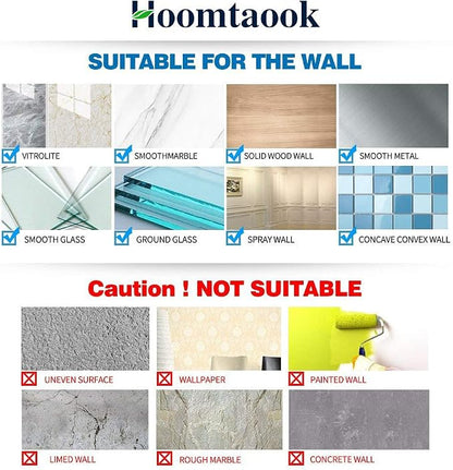 Hoomtaook Corner Caddy Bathroom Shower Shelf Wall Mounted No Drilling 2 Tier - Image 5