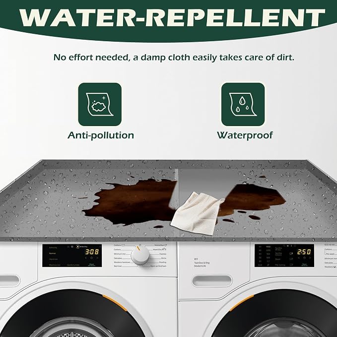 Royxen Washer Dryer Countertop, 27.4" x 54", Universal Fit, Laundry Room - Image 4