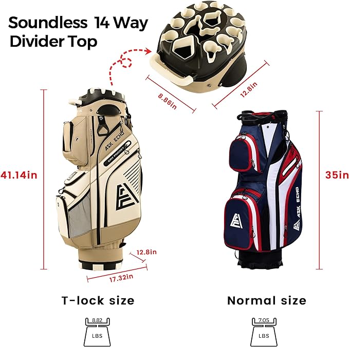 ASK ECHO 2024 T-Lock Golf Cart Bag - Image 4