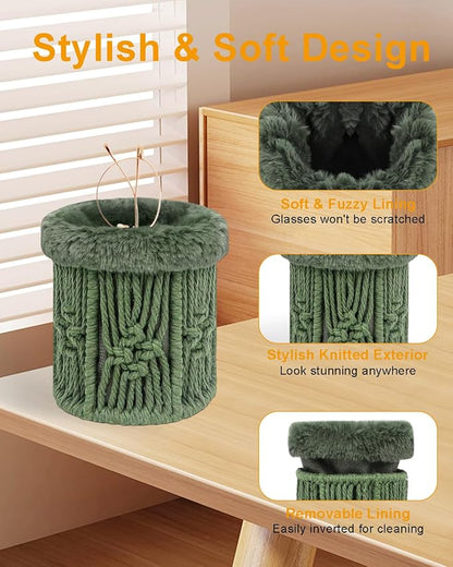 Glasses Holder, Anti-scratch Plush Lined Eyeglass Holder Stand - Image 5