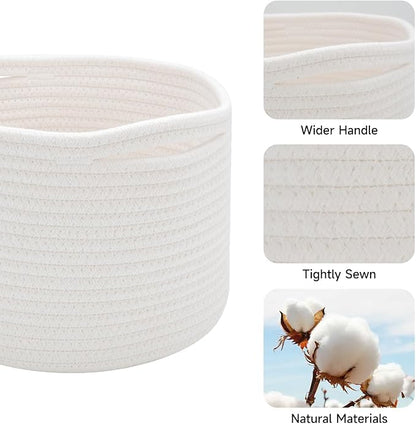Small Basket for Organizing | Cube Shelf Closet Storage Baskets | 9.7×9.7×7.1” - Image 2
