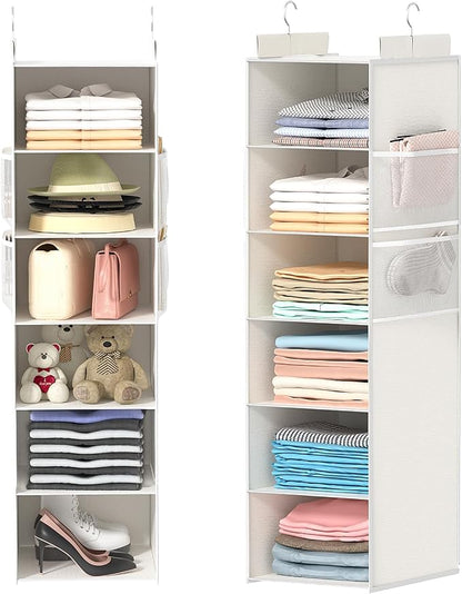 Extra Deep Hanging Closet Organizer by ALLTIDYUP