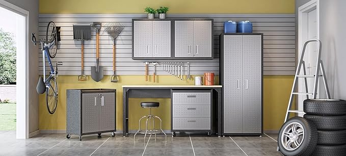 Manhattan Comfort Dual Fortress Floating Garage Storage Cabinet - Image 16