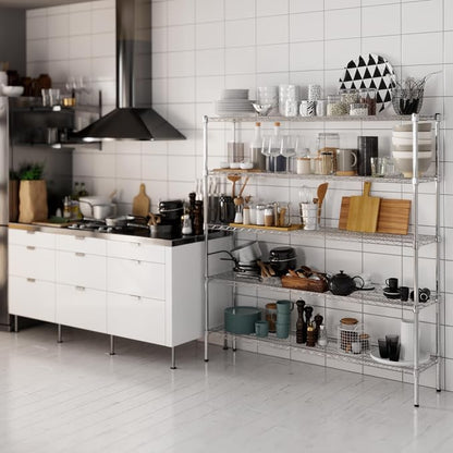 14" Deep x 60" Wide x 64" Height Wire Shelving Kit | 5-Tier | NSF Commercial - Image 2