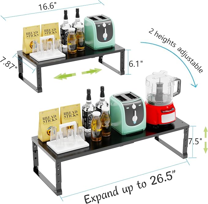 Expandable Stackable Spice Rack Organizer - Image 6