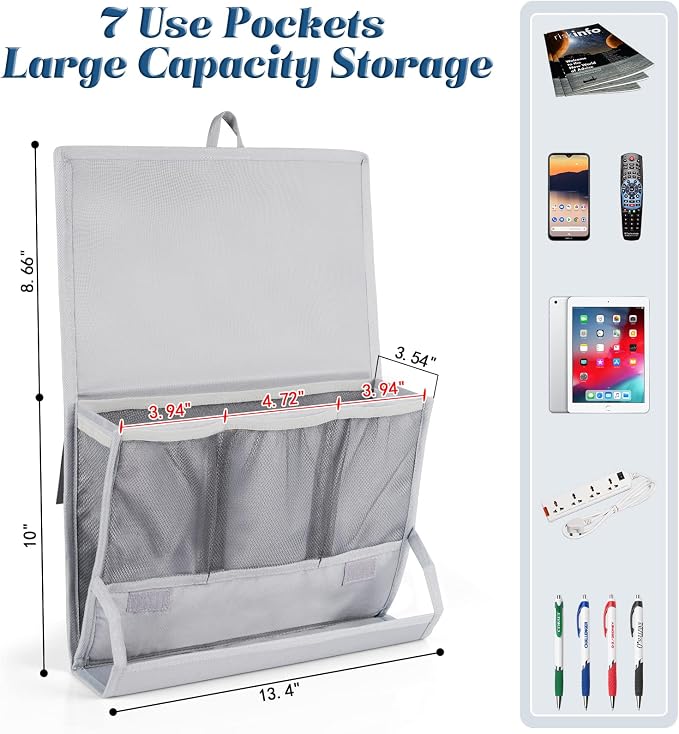 Bedside Caddy Bedside Storage Organizer Bedside Organizer - Image 2
