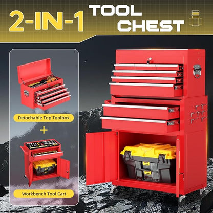 8-Drawer Rolling Tool Chest - Image 4