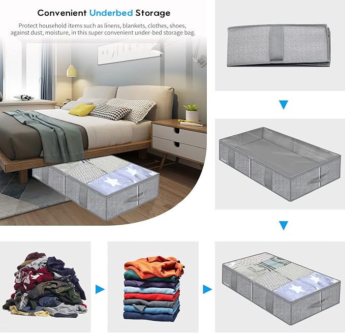 Onlyeasy Breathable Under Bed Storage Bags - Image 3