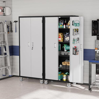 VINGLI 72'' Tall Garage Storage Cabinet, Metal Storage Cabinet - Image 2