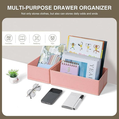 DIMJ Drawer Organizer for Clothing, 15 Pack Fabric Drawer Organizer Bins - Image 5